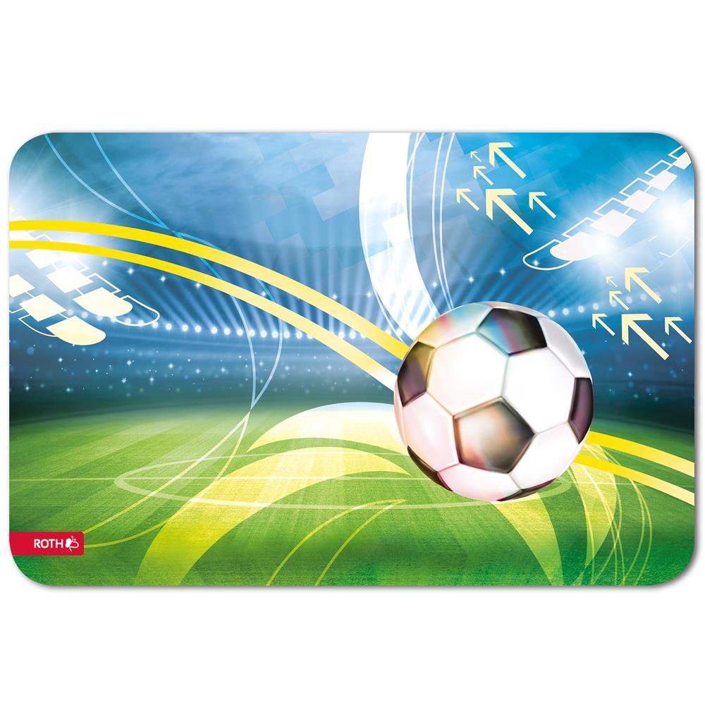 Roth Schreibtischunterlage Fußball, Malunterlage mit Anti-Rutsch-Beschichtung