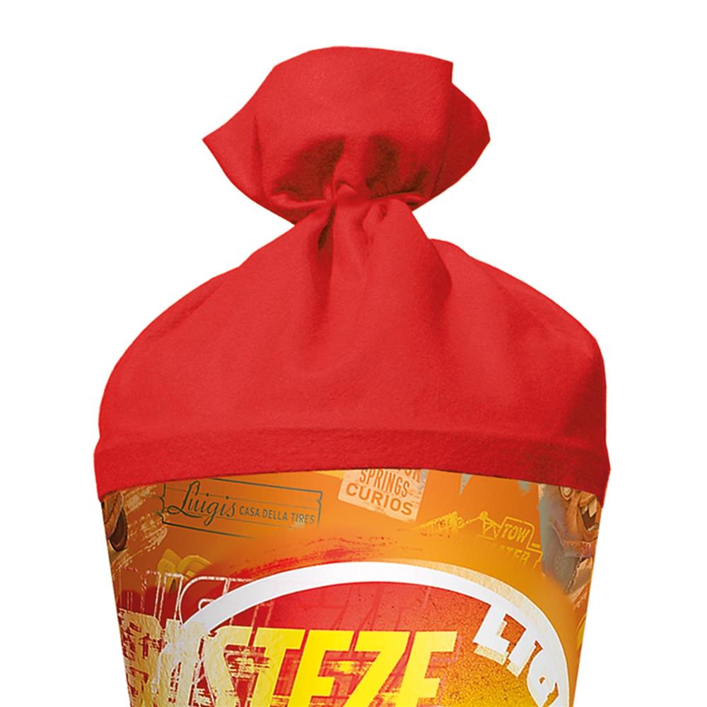 Roth Schultüte Disney Cars, 70cm, rund, Rot(h)-Spitze, Filzverschluss, Folieneffekt