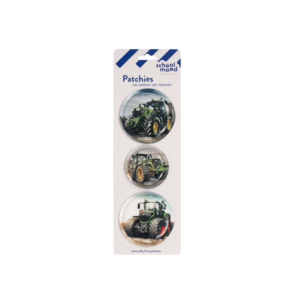 School-Mood 3er Patchy-Set Traktor