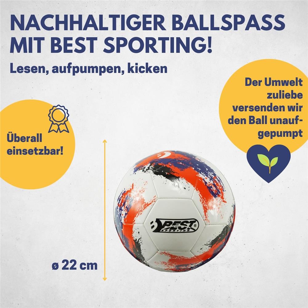 Best Sporting Fußball VALENCIA Größe 5 blau/grün Trainingsball Spielball Kinder