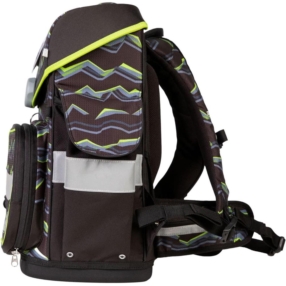 School-Mood Schulranzenset Timeless Pro Finn (Panther), 7-teilig