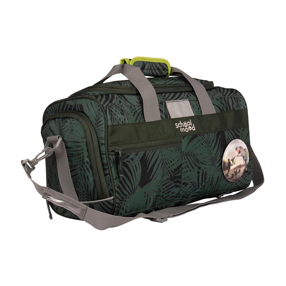 School-Mood Sporttasche Daniel (Dinosaurier, grün)