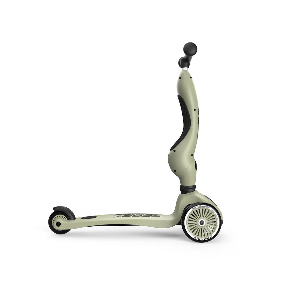 Scoot & Ride Highwaykick 1, olive - 2in1 Kinderroller, ab 1 Jahr