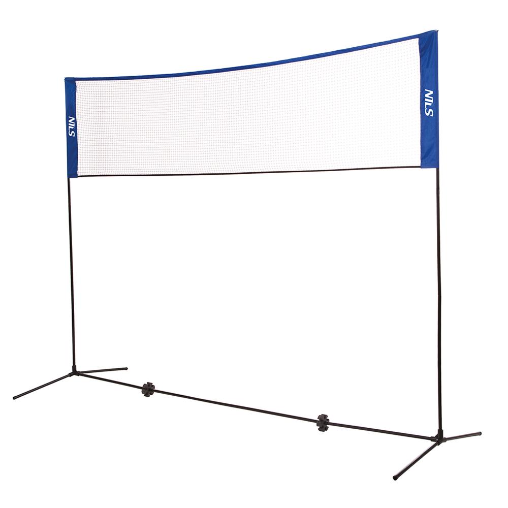 NILS 3-in-1 Netz höhenverstellbar, Badminton Tennis Volleyball Outdoor Garten Freizeit