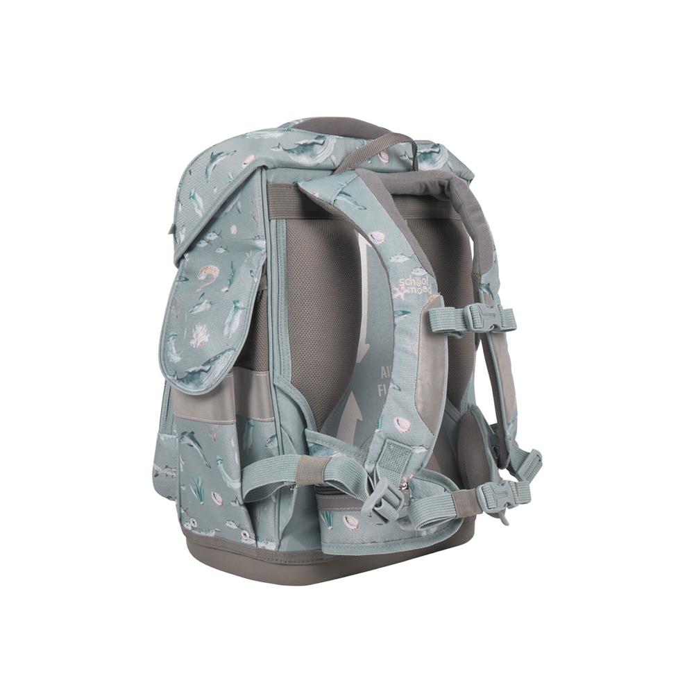 School-Mood Schulranzenset Timeless Air+ Aqua (Nordic Collection, blau)