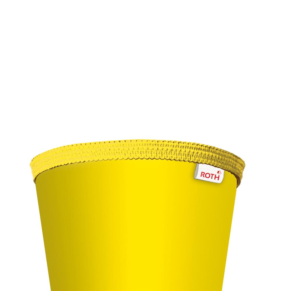 Roth Schultüte-Rohling/Basteltüte, gelb, 70cm, rund, Rot(h)-Spitze, ohne Verschluss