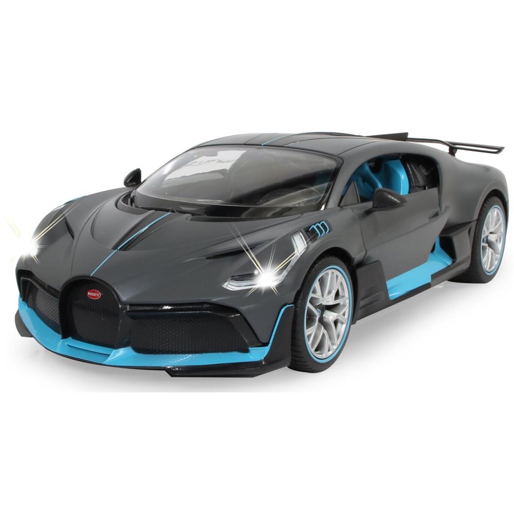 Jamara Bugatti Divo 1:14 grau 2,4GHz Tür manuell Ferngesteuertes Auto mit LED Fahrlicht
