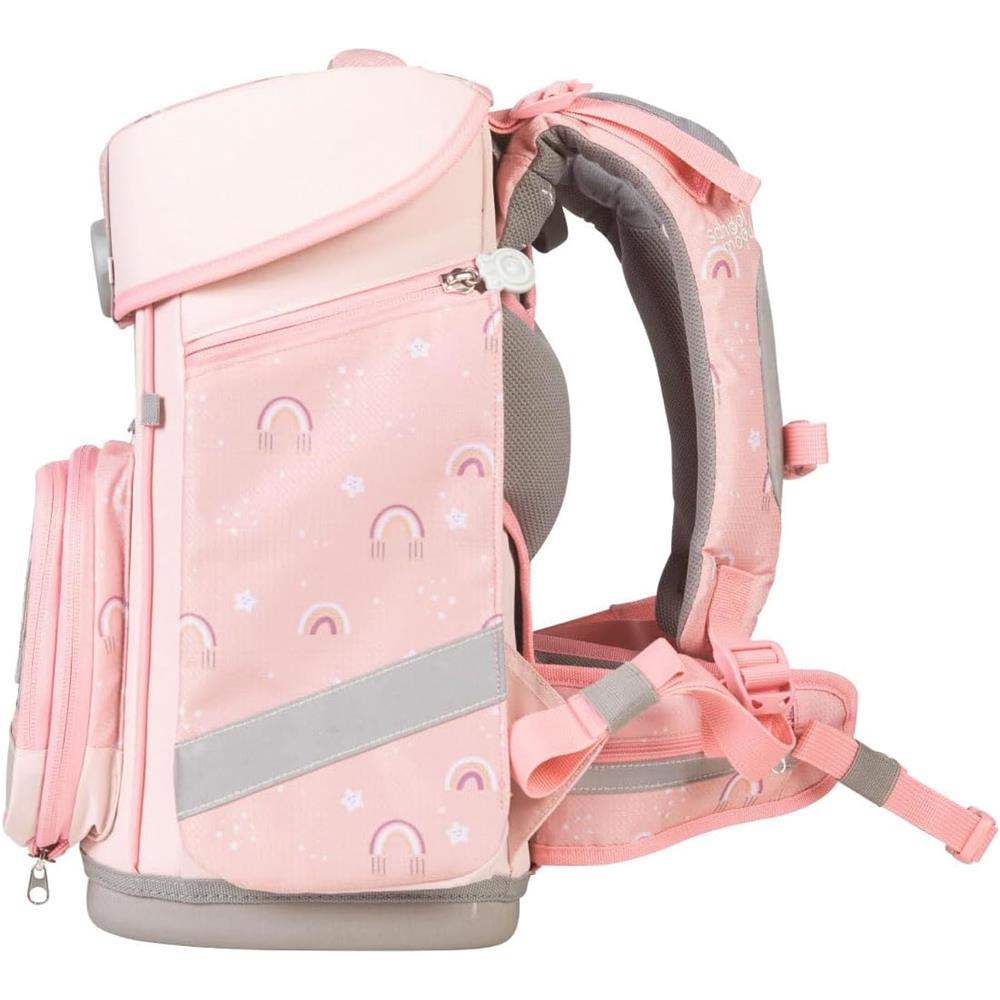 School-Mood Schulranzenset Champion Maxx Pro Rainbow, 7-teilig