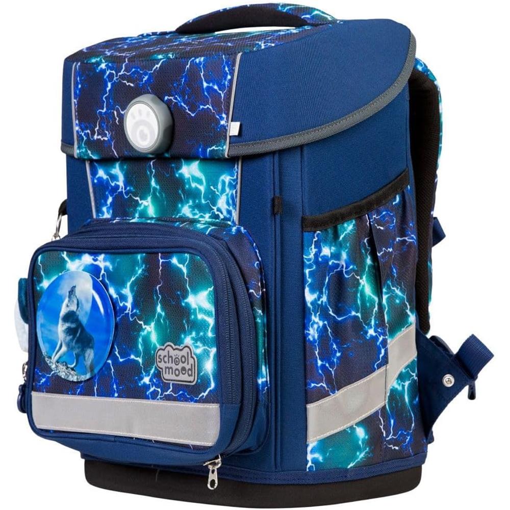 School-Mood Schulranzenset Champion Pro, Felix (Wolf), 7-teilig