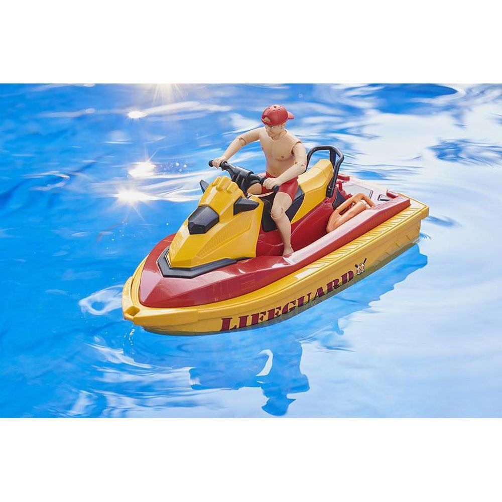 Bruder 62785 - bworld Life Guard mit Stand Up Paddle