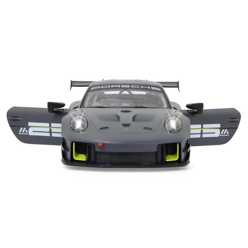 Jamara Porsche 911 GT2 RS Clubsport 25 1:14 grau 2,4GHz Tür manuell Ferngesteuertes Auto mit LED Fahrlicht