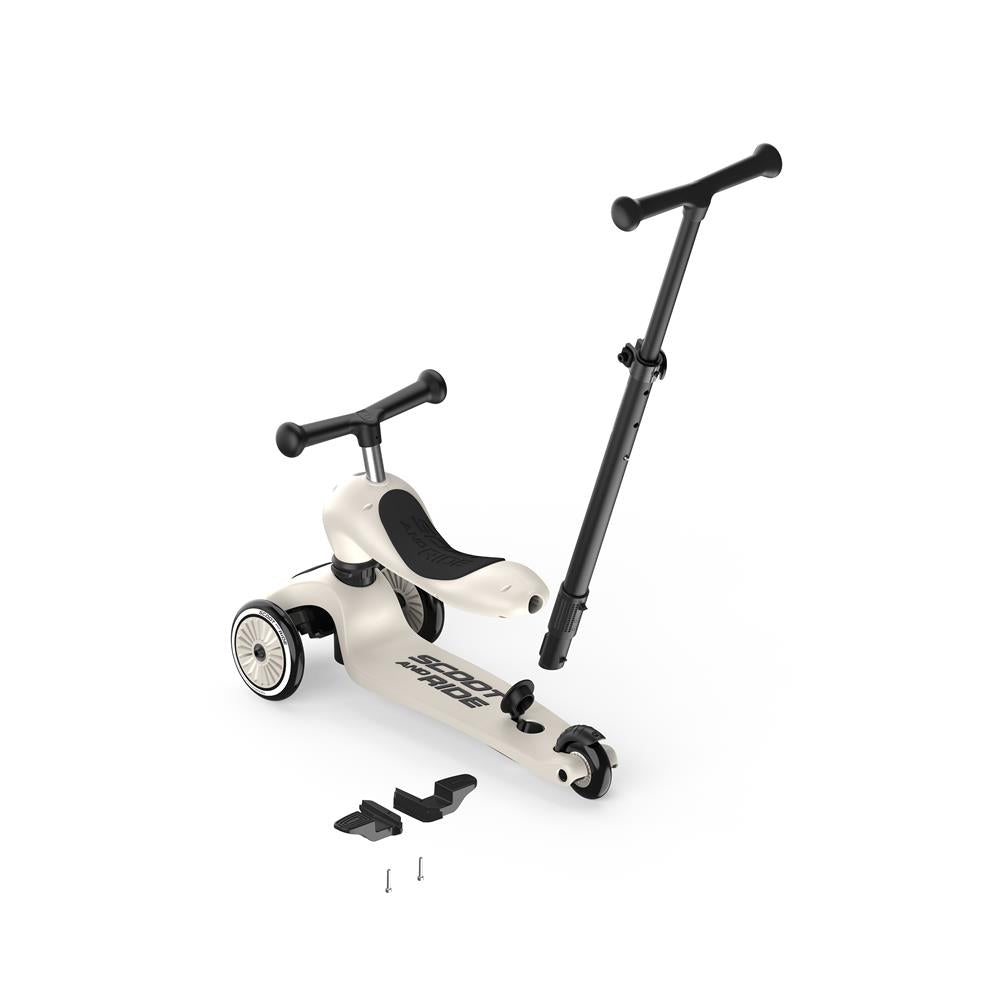 Scoot & Ride Highwaykick 1 Push and Go, ash - Kinderroller mit Schiebestange