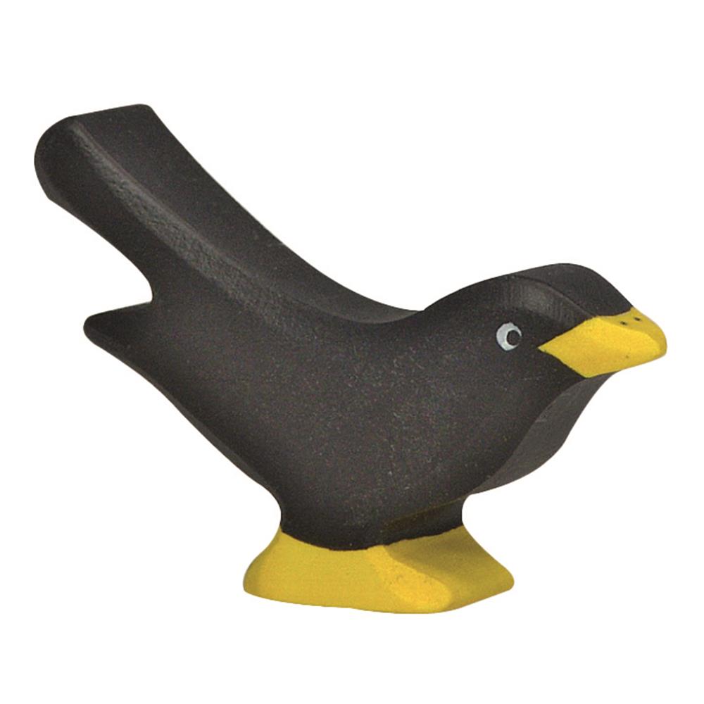 Holztiger Holzfigur - Amsel, Holzspielzeug, ab 3 Jahren
