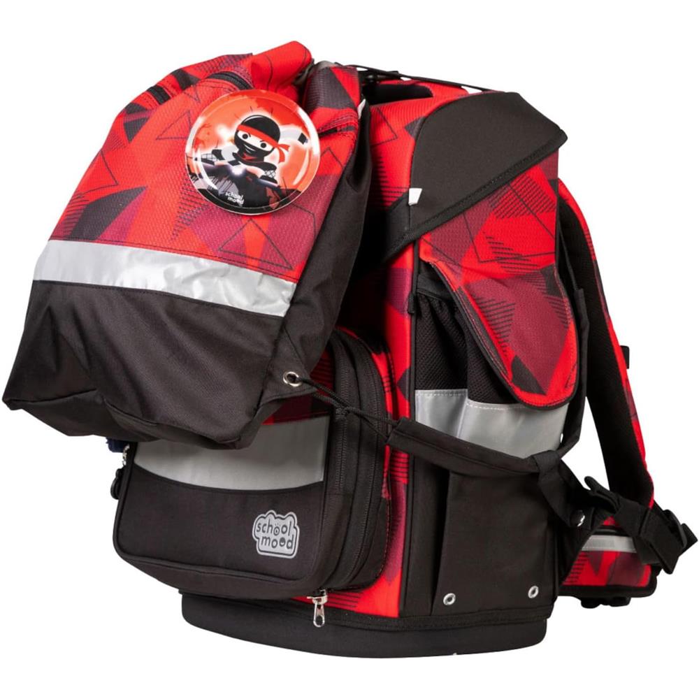 School-Mood Schulranzenset Timeless Pro Kai (Ninja), 7-teilig