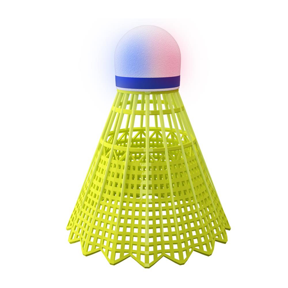NILS LED Badmintonbälle Nylon 3 Stück, Bunt, Freizeit Indoor Outdoor
