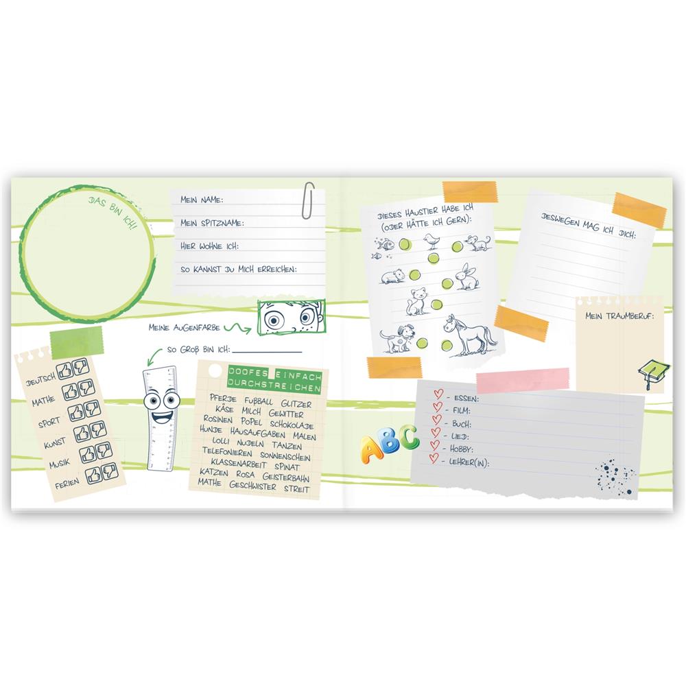 Roth Freundebuch Fußballstar, 64 Seiten, Poesiealbum für Schulfreunde