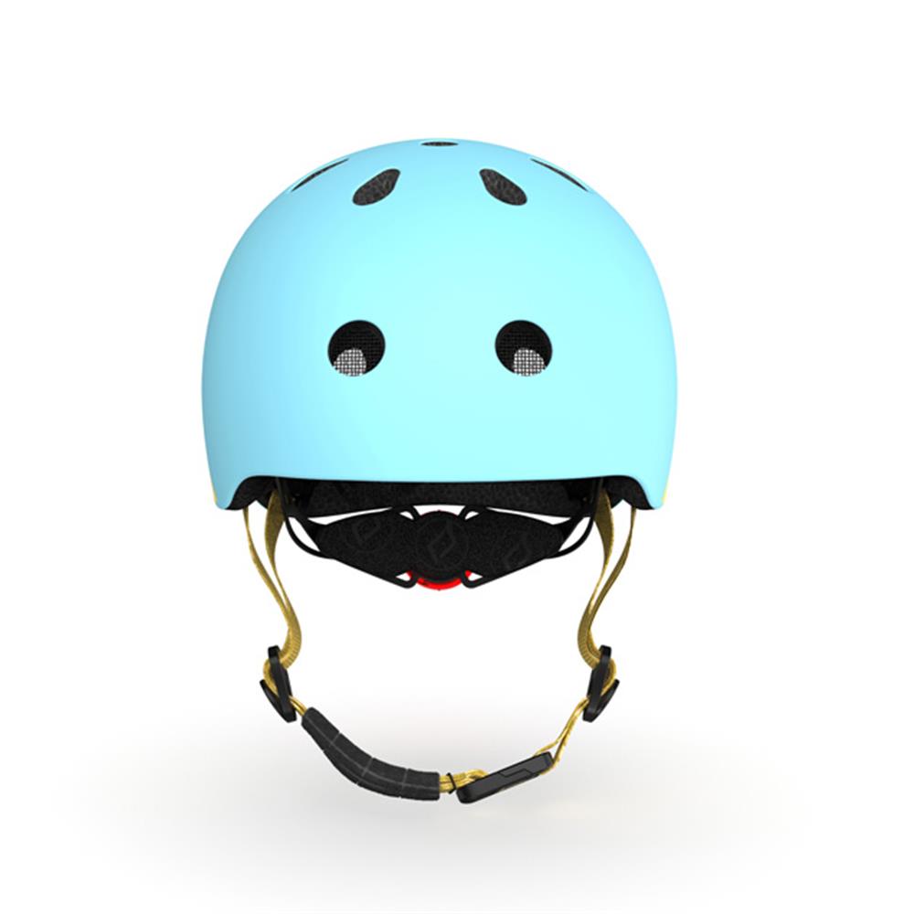 Scoot & Ride Kinderhelm Größe XXS-S (45-51 cm) blueberry - Schutzhelm mit LED-Licht