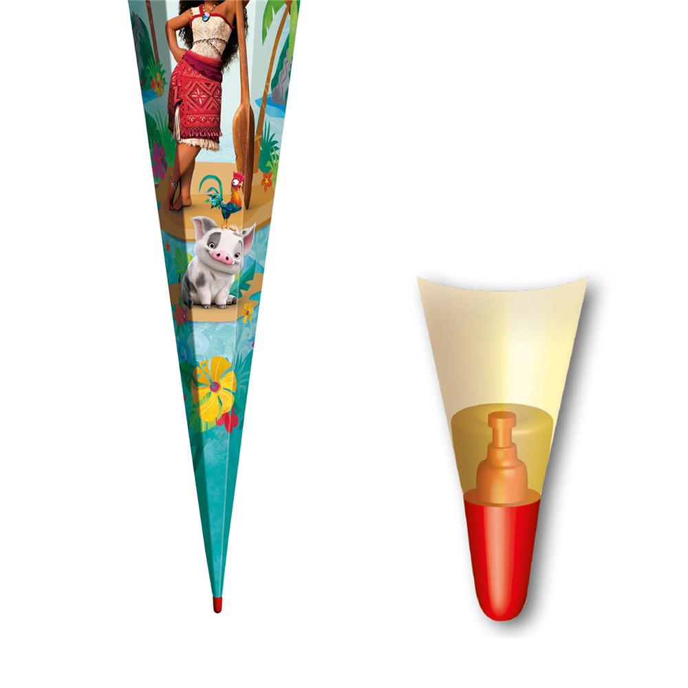 Roth Schultüte Disney Vaiana, 85cm, eckig, Rot(h)-Spitze, Tüllverschluss
