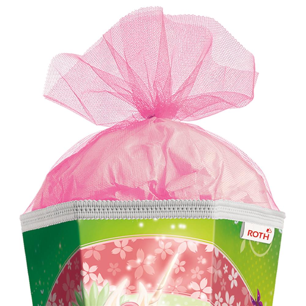 Roth Schultüte Einhornglück, 85cm, eckig, Rot(h)-Spitze, Tüllverschluss