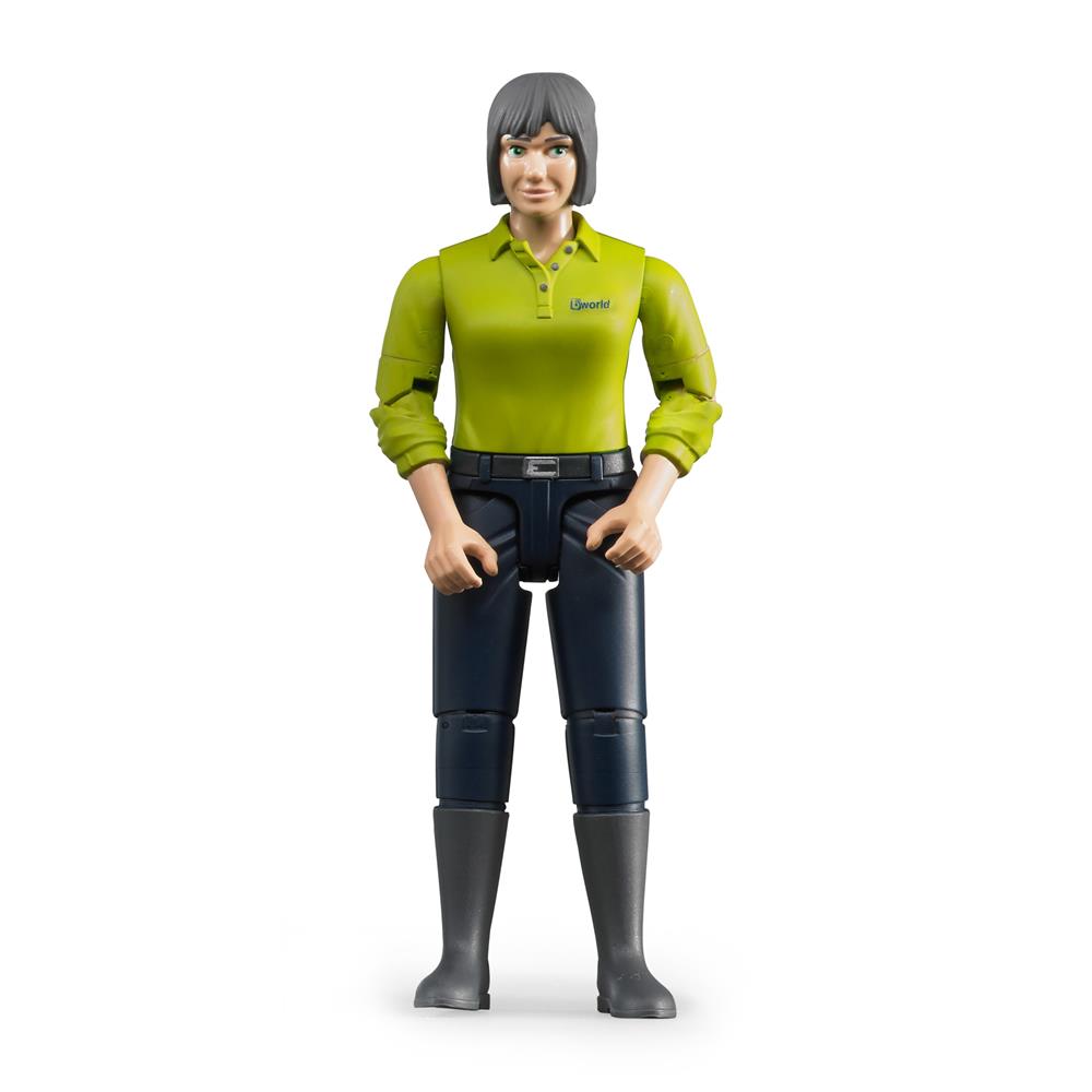 Bruder 60405 - bworld Frau mit hellem Hauttyp und dunkelblauer Hose