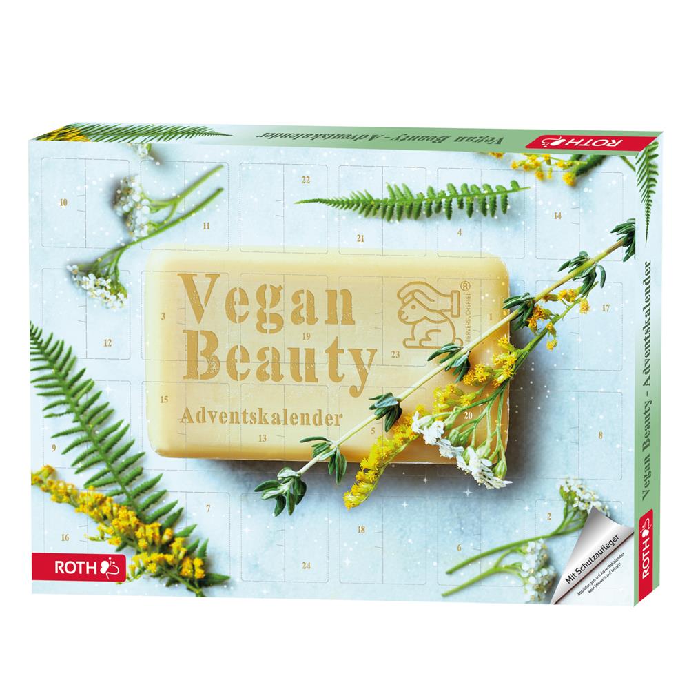 Roth Adventskalender Vegan Beauty – 24 vegane Kosmetikartikel für tierfreie Pflege im Advent
