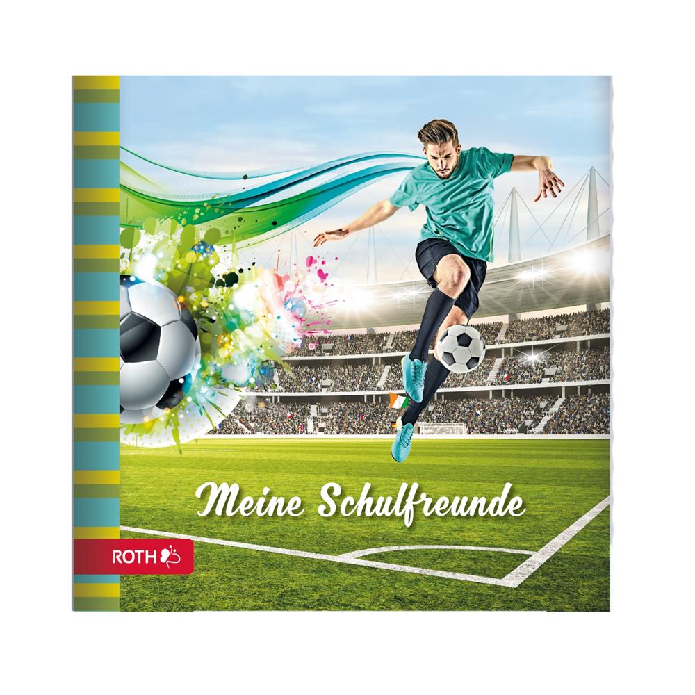Roth Freundebuch Fußballstar, 64 Seiten, Poesiealbum für Schulfreunde