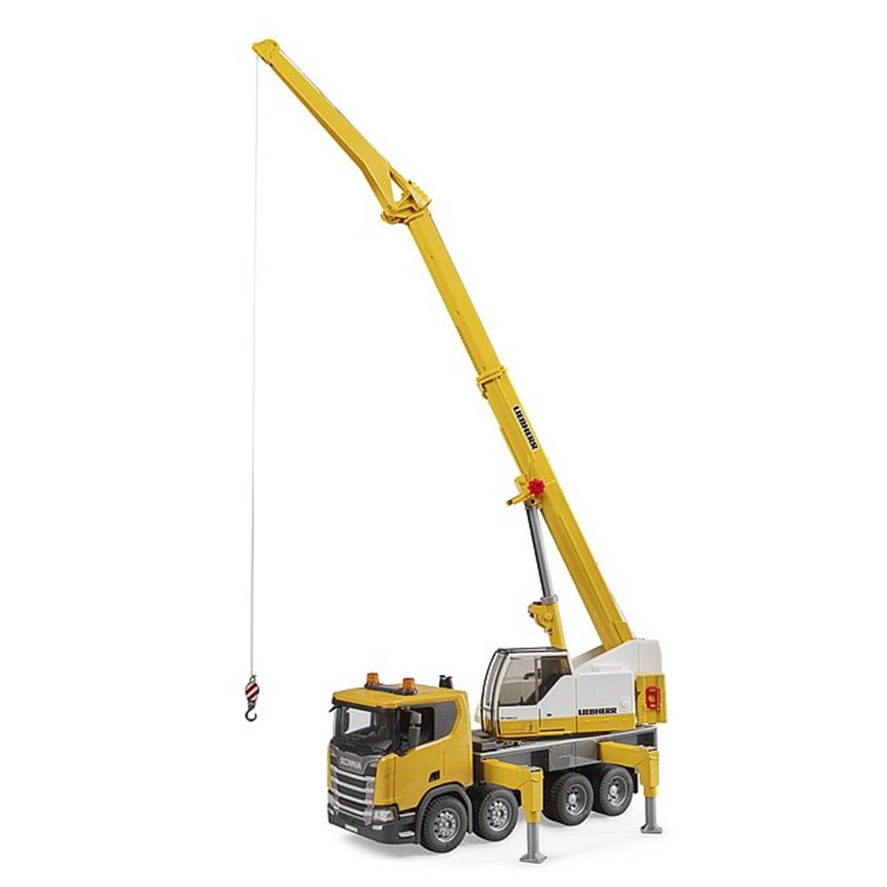 Bruder 03571 - Scania Super 560R Liebherr Kran-LKW, mit Light & Sound Modul