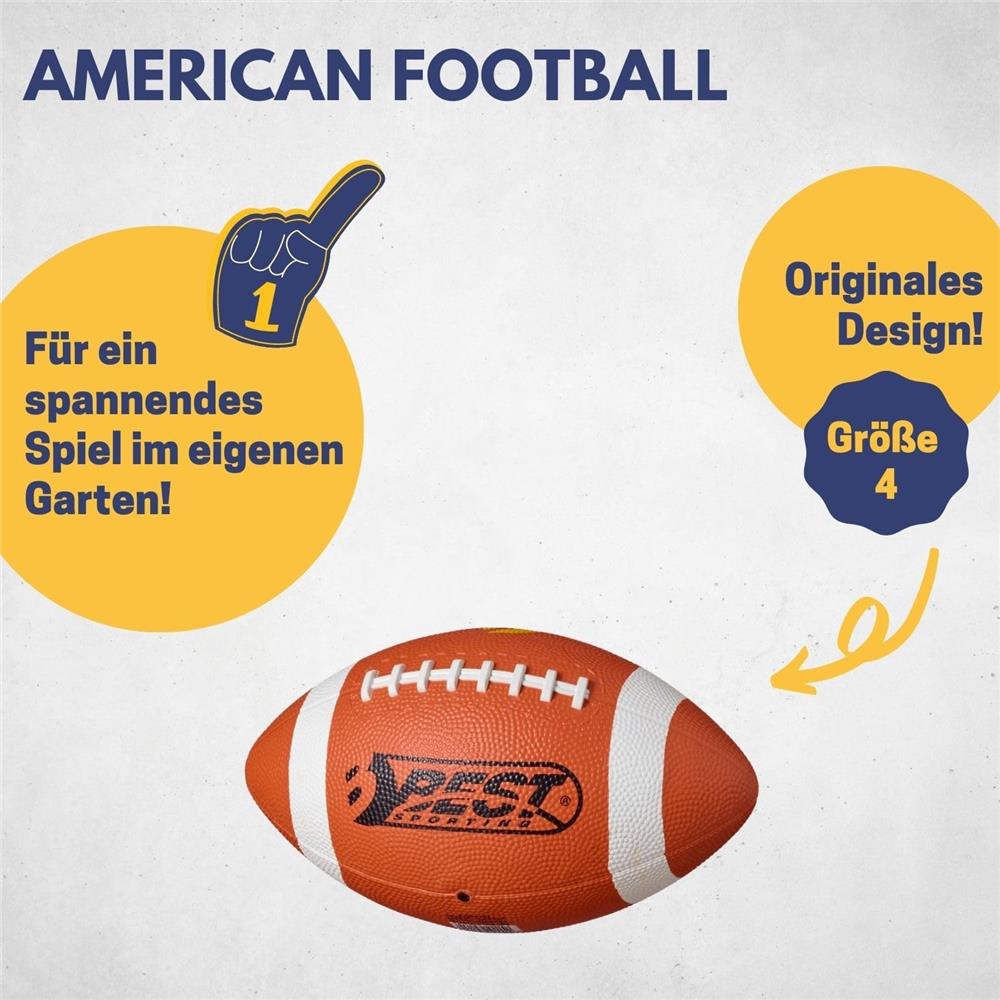 Best Sporting American Football Gr.4 Kunstleder orange/weiß Kinder Jugend