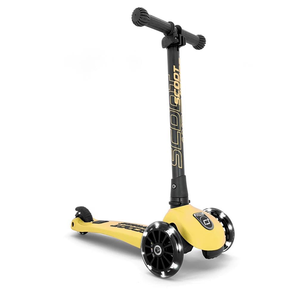Scoot & Ride Highwaykick 3 LED Scooter, lemon - Kinderroller, ab 3 Jahren
