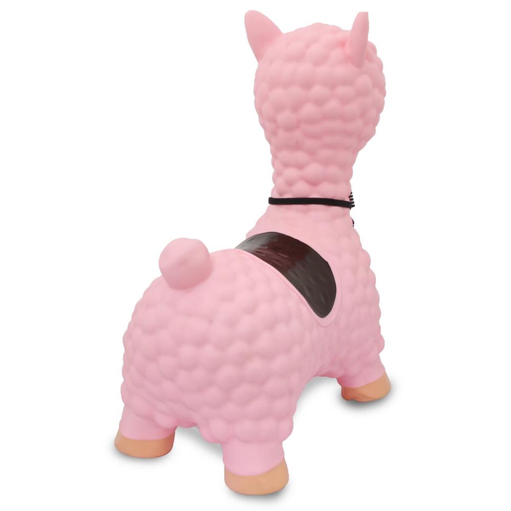 Jamara Hüpftier Lama, rosa, Hüpfspielzeug mit Luftpumpe