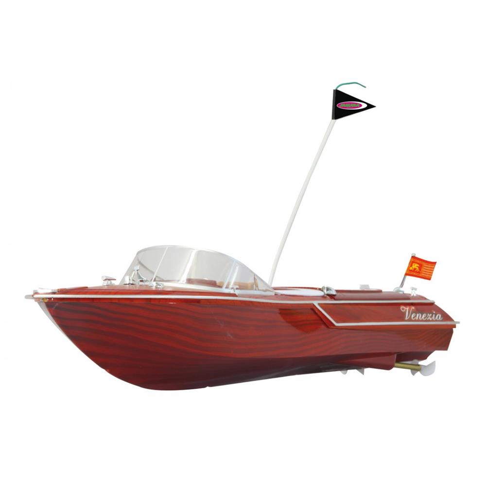 Jamara Venezia 2 Kanal 40MHz RC Boot Holzoptik Ferngesteuertes Rennboot mit Funksteuerung