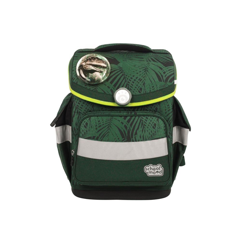School-Mood Schulranzenset Timeless Air+ Daniel (Dinosaurier, grün)