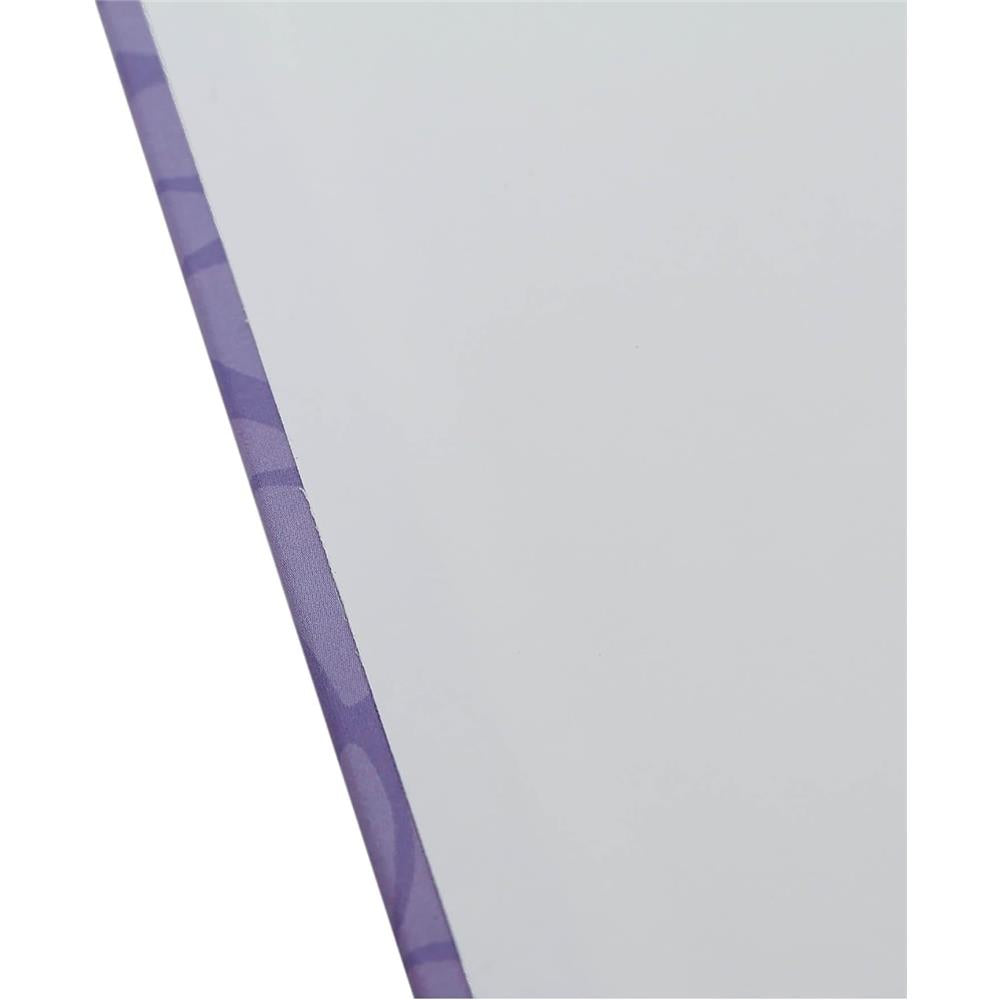 Roth Zeugnismappe Pattern mit Buchschrauben Lila Paradise, mit 12 A4 Klarsichthüllen, im Buchleineinband