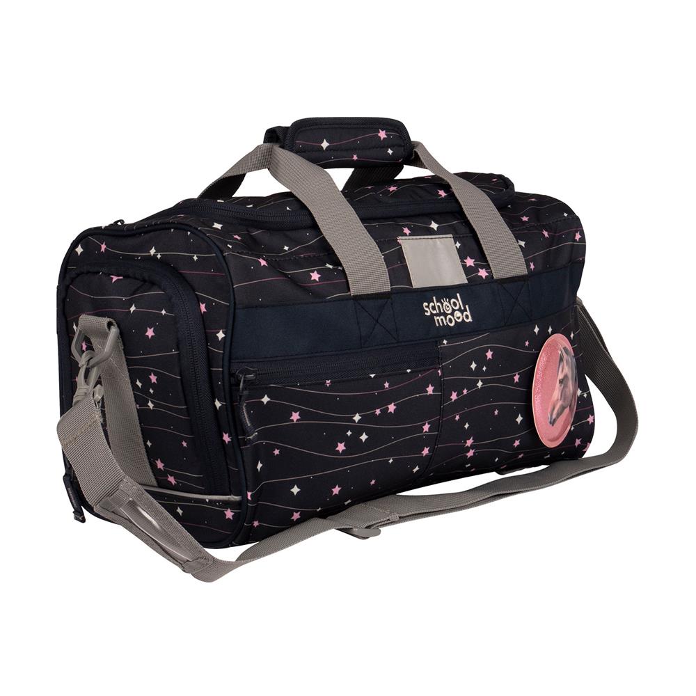 School-Mood Sporttasche Ella (Pferd, schwarz)