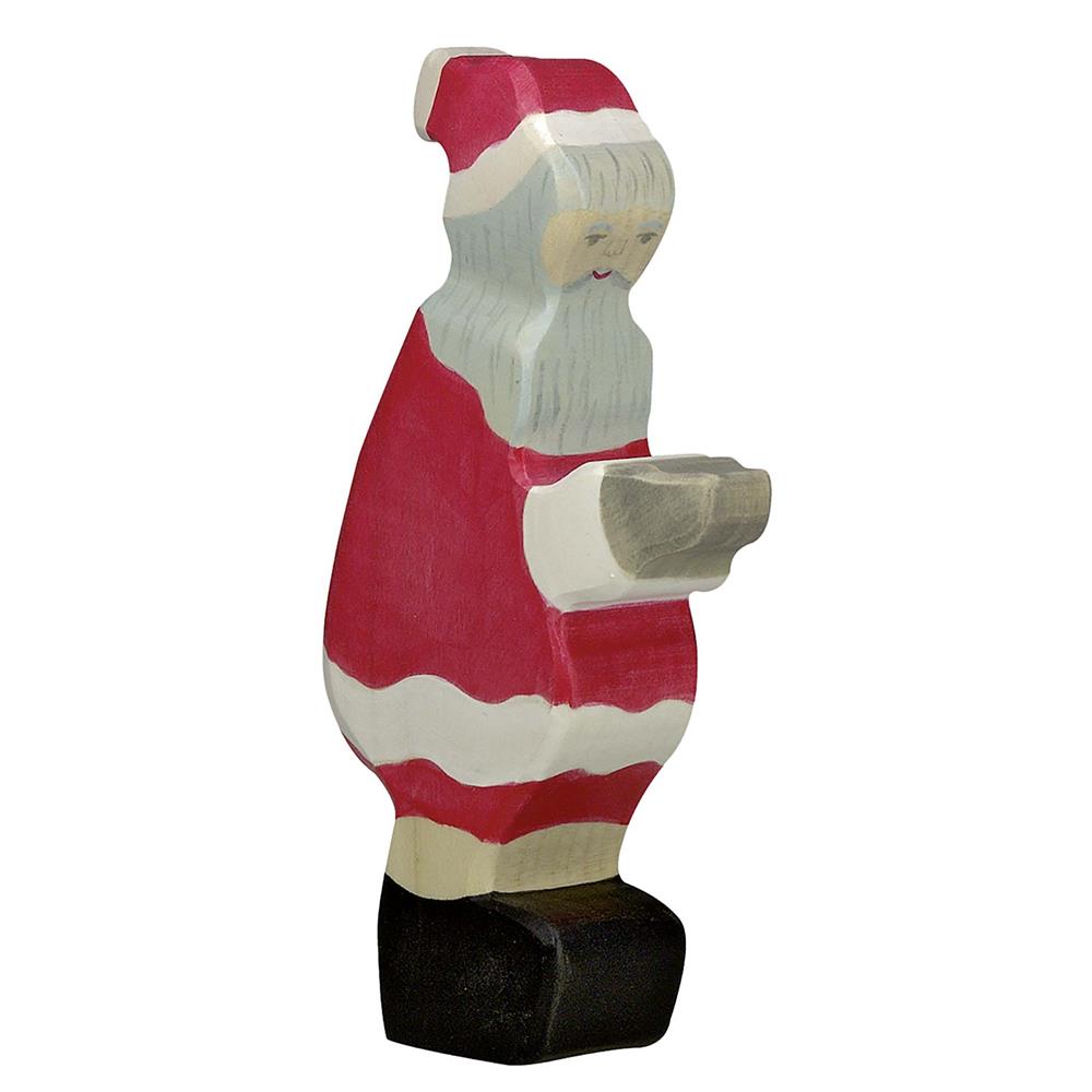 Holztiger Holzfigur - Weihnachtsmann, Holzspielzeug, ab 3 Jahren
