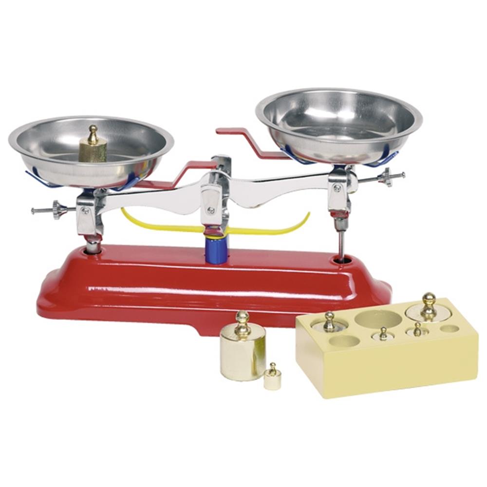 Goki Metallwaage mit Waagschalen und Gewichten - Zubehör für Kaufladen