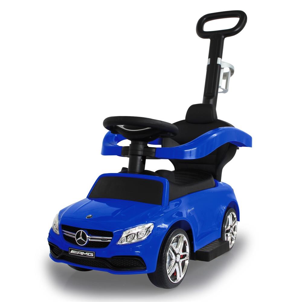 Jamara Rutscher Mercedes-AMG C 63 blau 3in1 - Rutschfahrzeug, mit Schiebestange