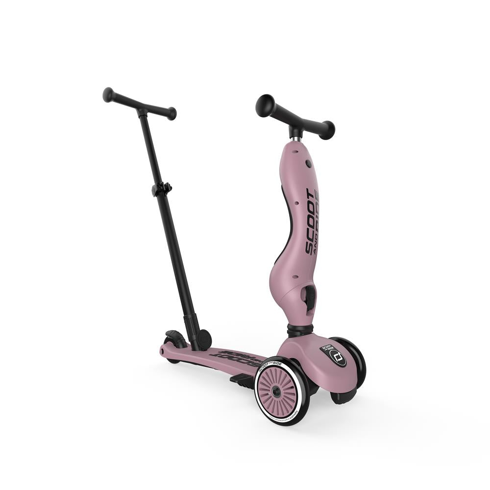 Scoot & Ride Highwaykick 1 Push and Go, wildberry - Kinderroller mit Schiebestange