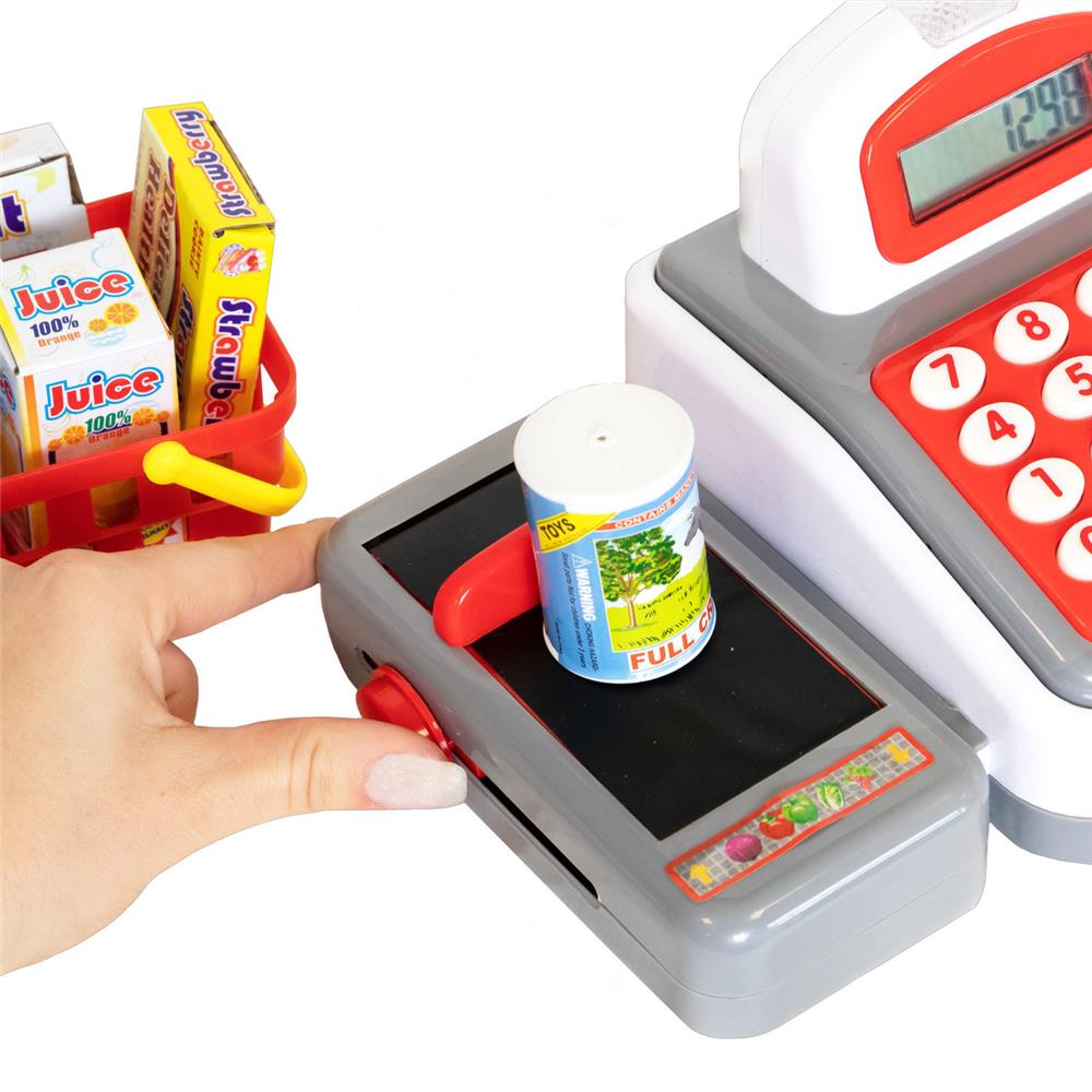 Idena Registrierkasse mit Licht- und Soundeffekten - Zubehör für Kaufladen