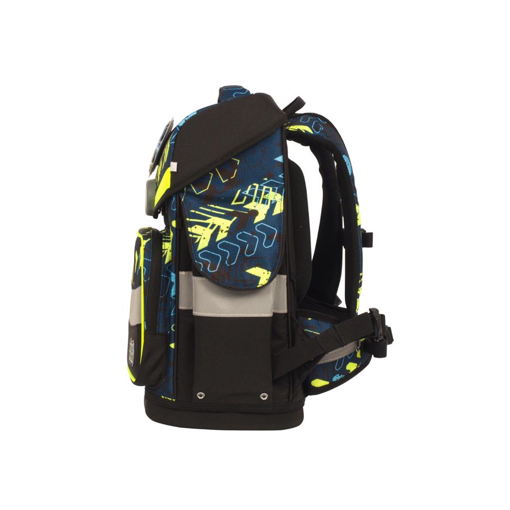 School-Mood Schulranzenset Timeless Air+ Elias (Rennwagen, schwarz)