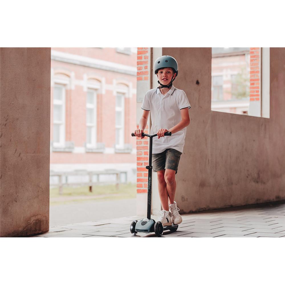 Scoot & Ride Highwaykick 5 LED Scooter, steel - Kinderroller, ab 5 Jahren