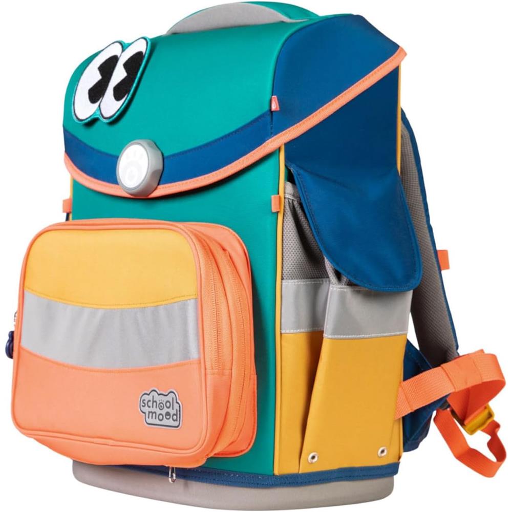 School-Mood Schulranzenset Timeless Pro Happy Emerald (Happy Colours Collection), 6-teilig
