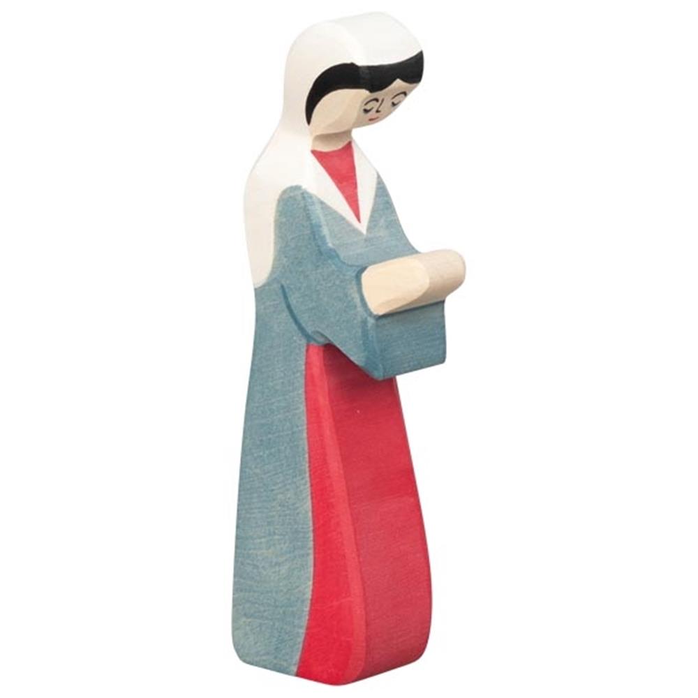 Holztiger Holzfigur - Maria 2, Krippenfigur