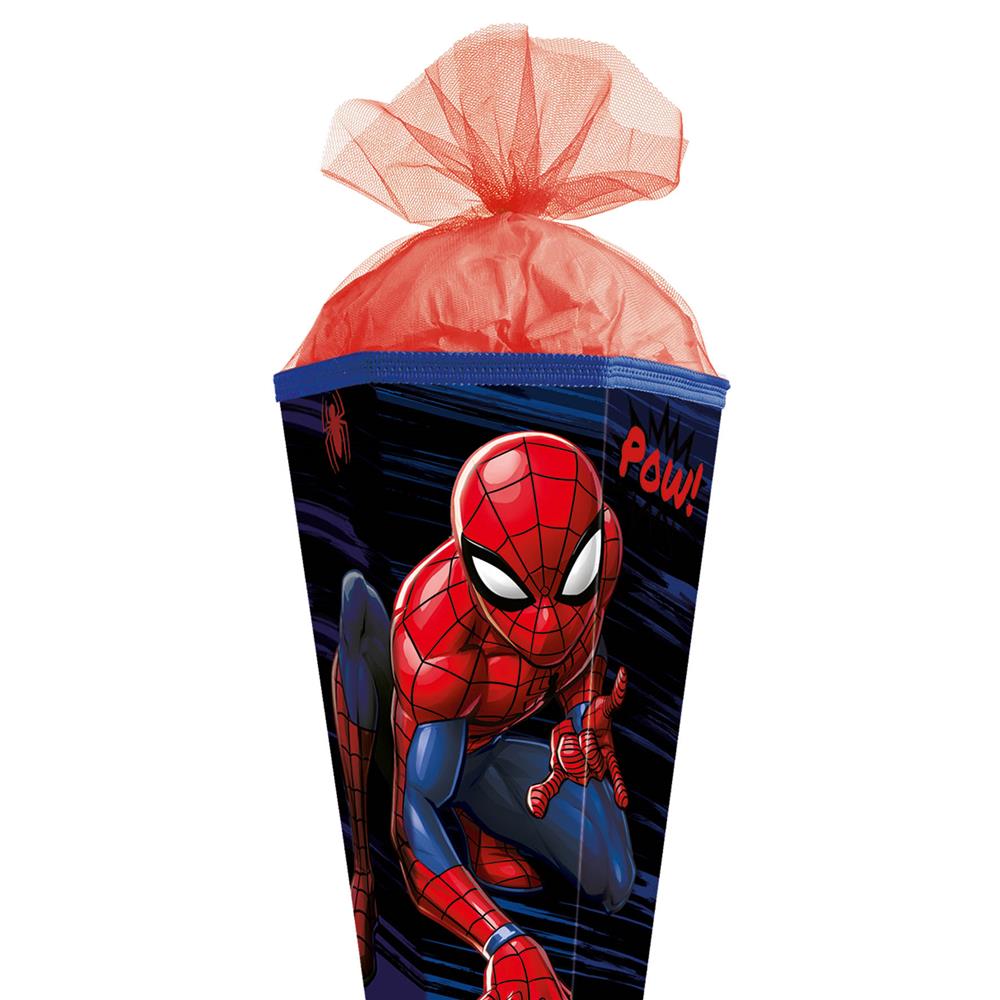 Roth Extra große XXL Schultüte Marvel Spiderman, 100cm, eckig, Rot(h)-Spitze, Tüllverschluss