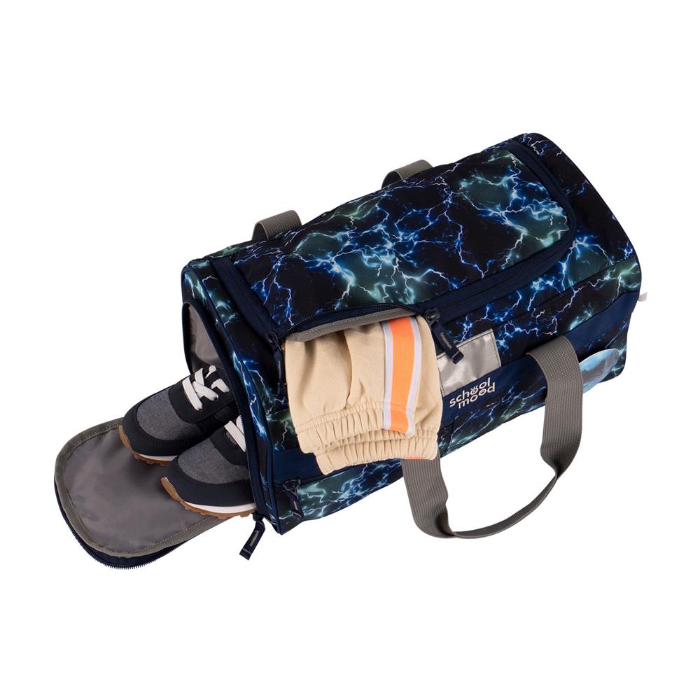 School-Mood Sporttasche Felix (Wolf, blau)