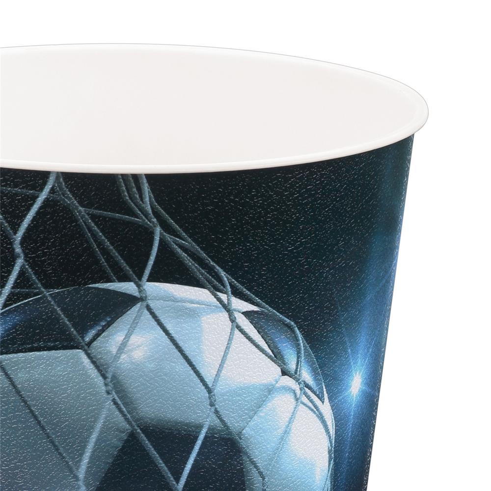 Idena Papierkorb, Fußball - 9 Liter Mülleimer/Apfalleimer aus Kunststoff