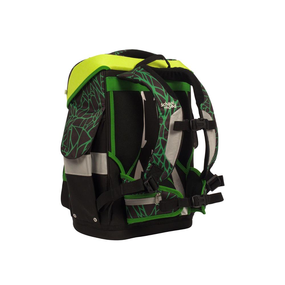 School-Mood Schulranzenset Timeless Air+ Linus (Panther, grün)