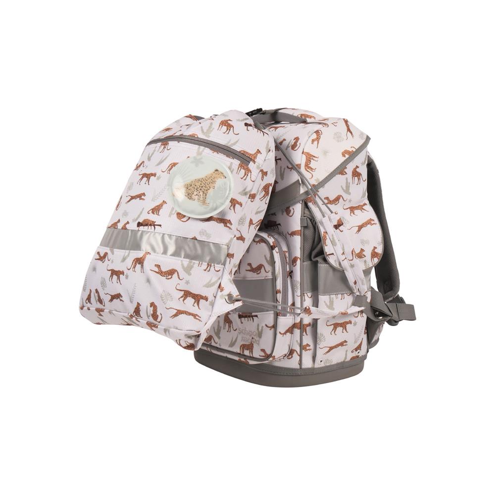 School-Mood Schulranzenset Timeless Air+ Leopard (Nordic Collection), 7-teilig