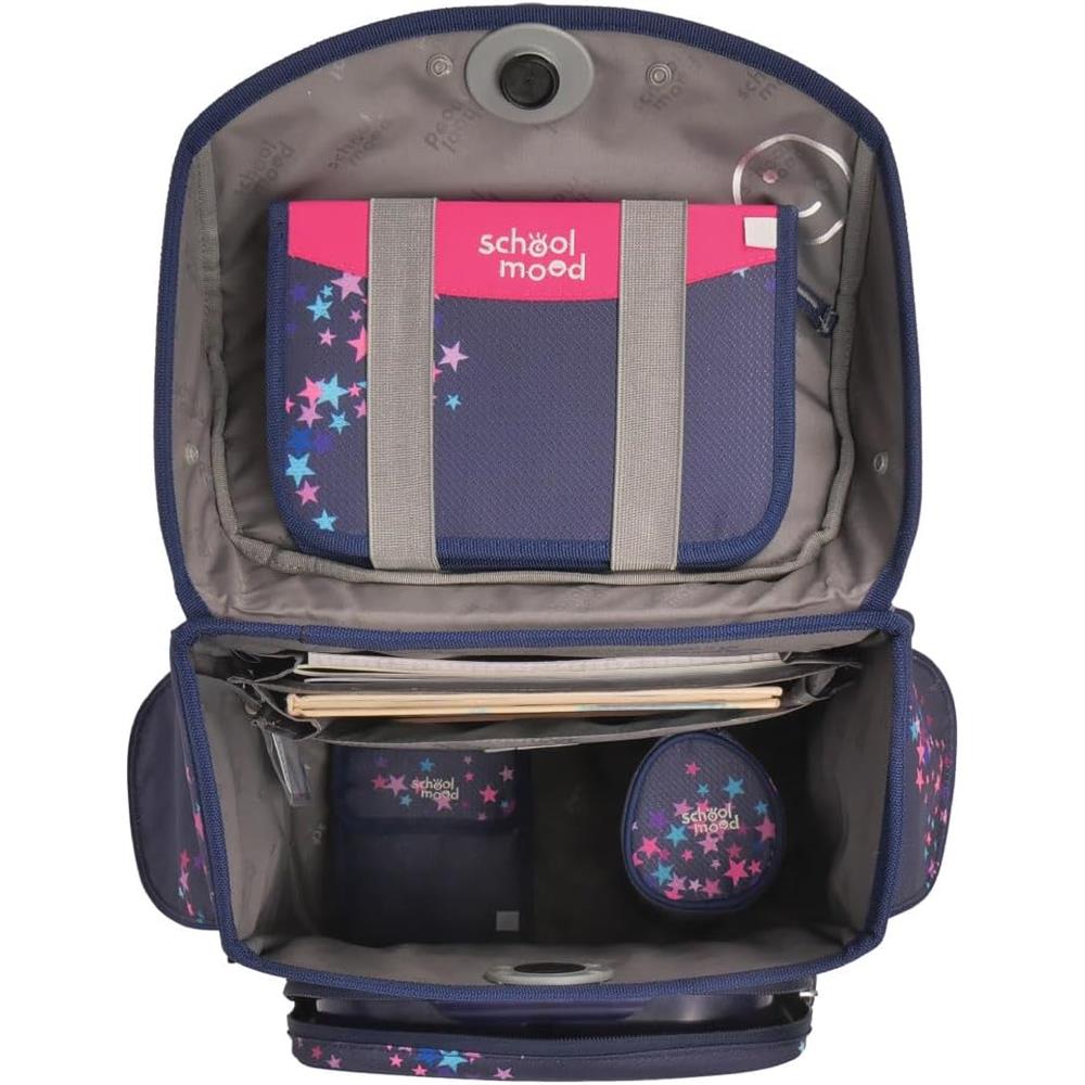 School-Mood Schulranzenset Timeless Pro, Leni (Hund), 7-teilig