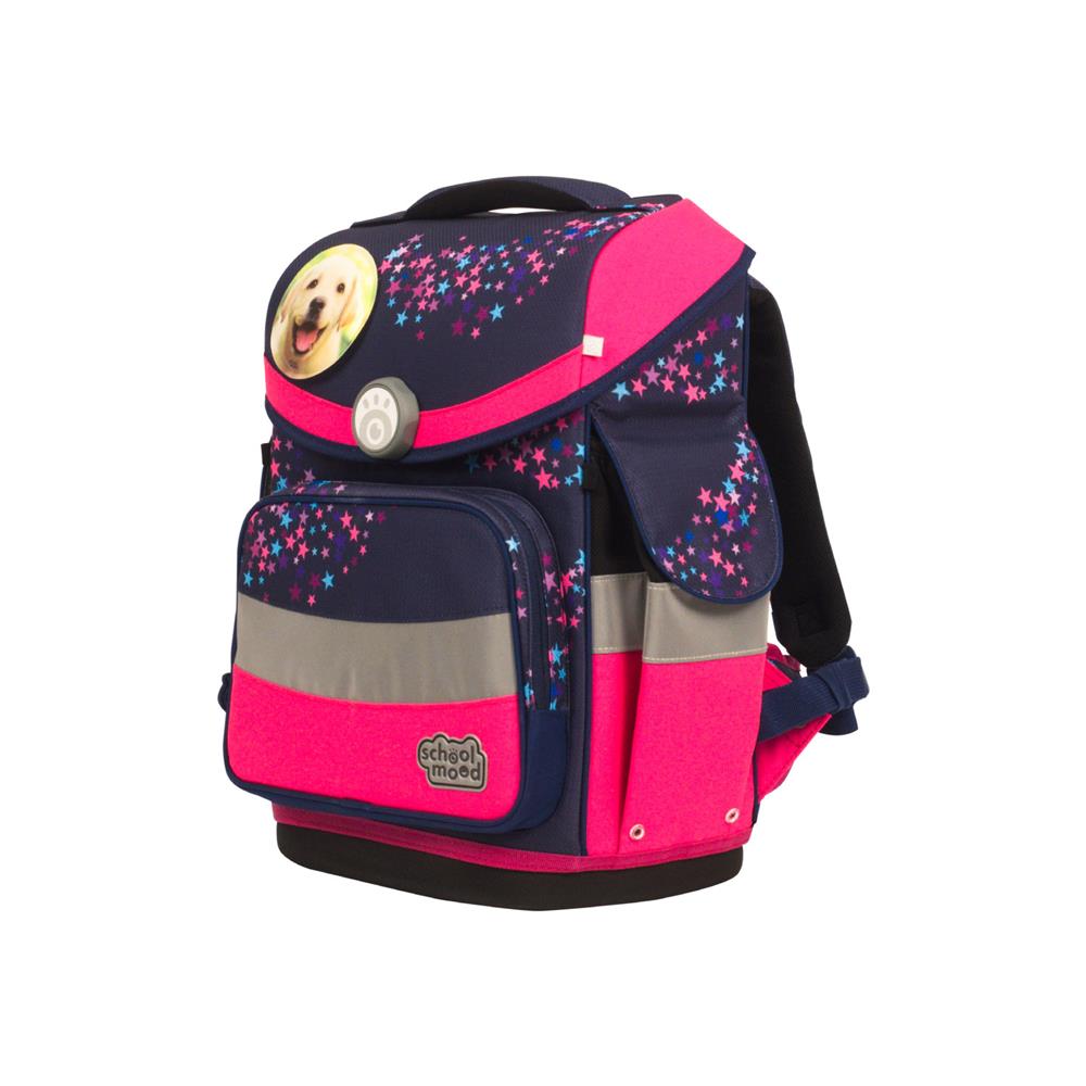 School-Mood Schulranzenset Timeless Air+ Leni (Hund, violett)